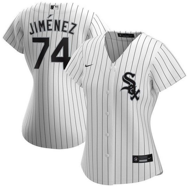 Women's Chicago White Sox #74 Eloy Jimenez White Stitched Jersey(Run Small)